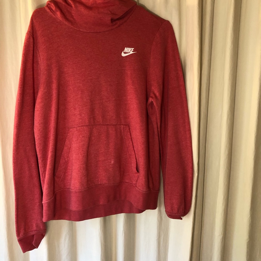 Nike Women's Cowl Neck Red Sweater medium